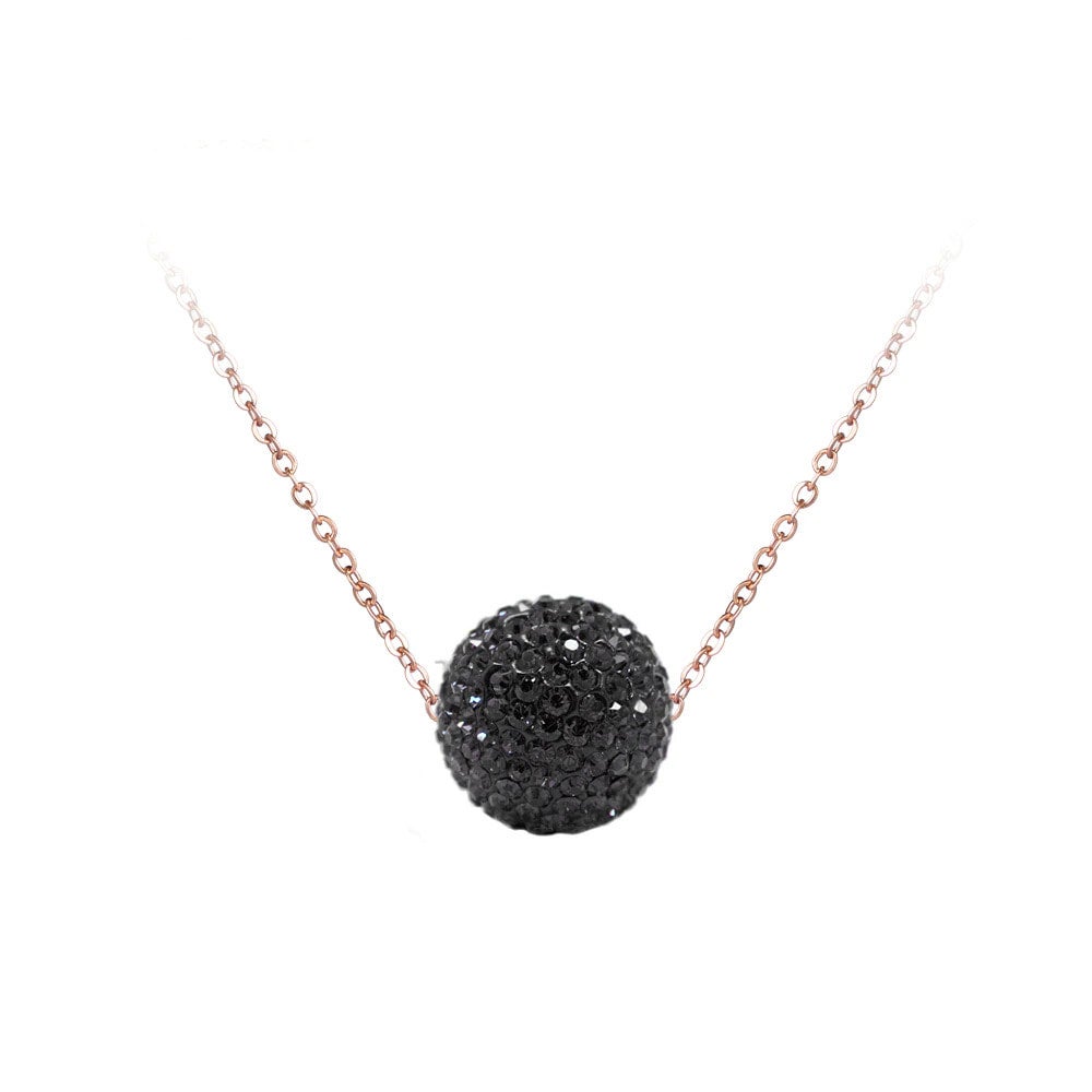 Swarovski crystal ball pendant on sale necklace